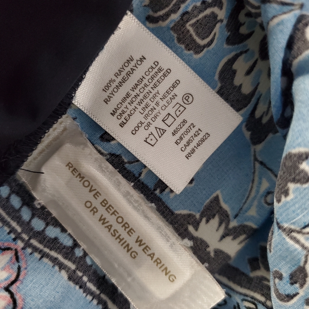 Loft 100% Rayon Flowy Floral Boho Shorts Size Large - Picture 5 of 6